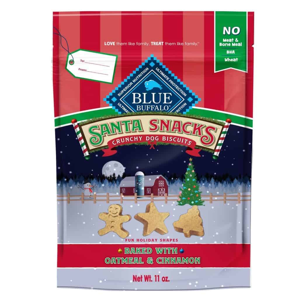 bag of blue buffalo santa snacks
