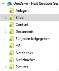 OneDrive for Business Ordnerstruktur