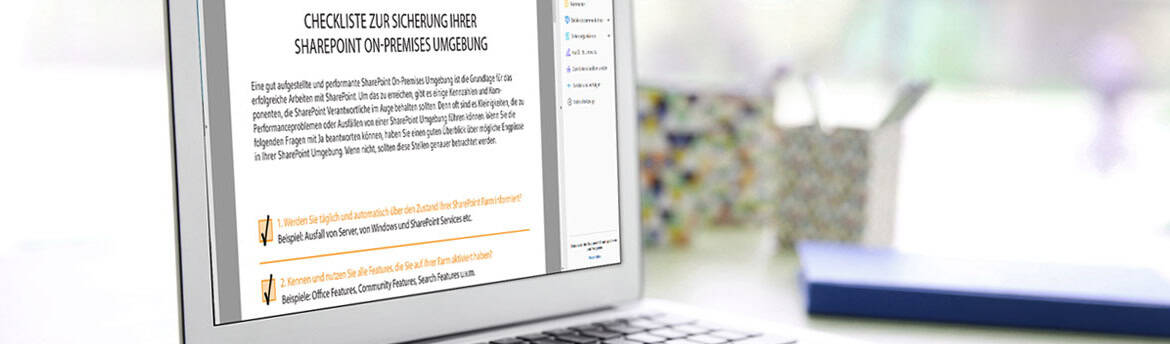 Checkliste zur Sicherung Ihrer SharePoint On-Premises Umgebung