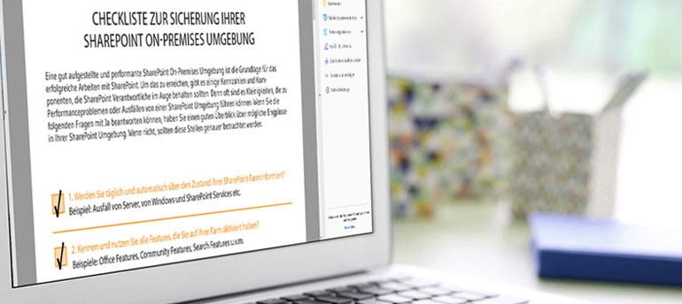 Checkliste zur Sicherung Ihrer SharePoint On-Premises Umgebung