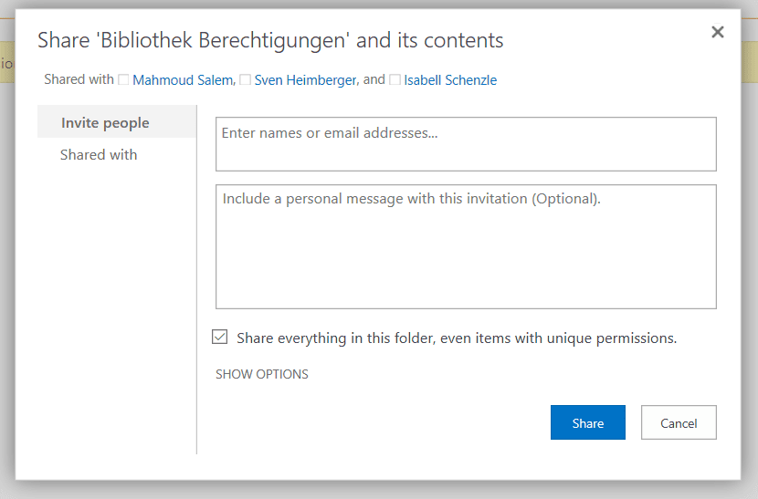 Neue Berechtigungsgruppen in SharePoint einfügen