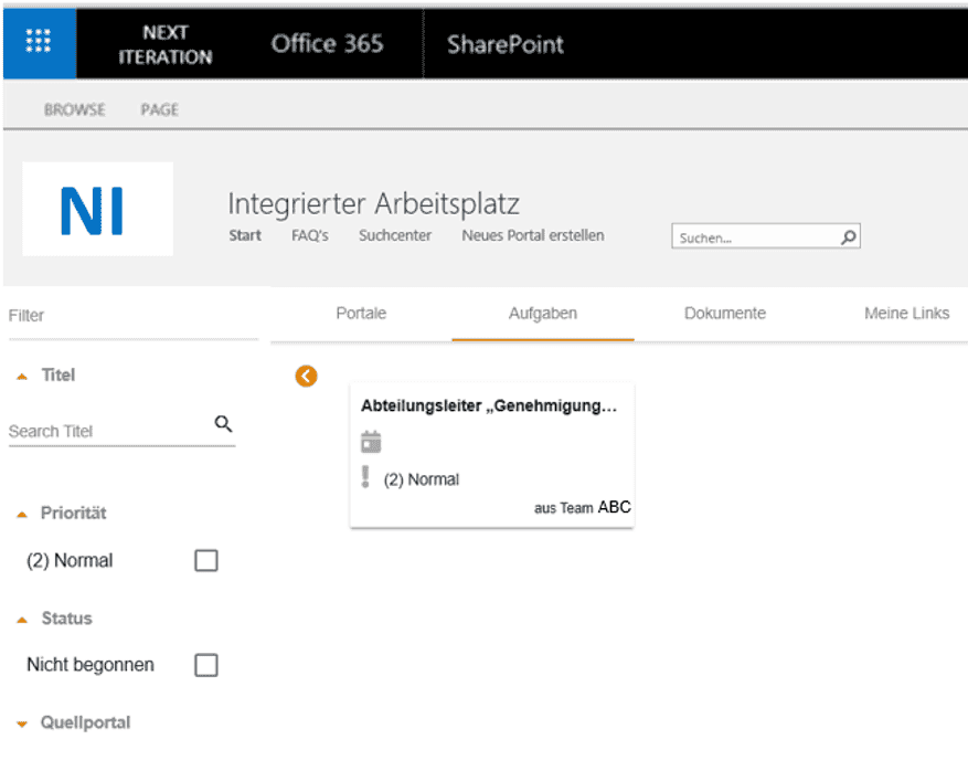 SharePoint Content Service Dashboard