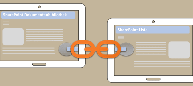 SharePoint Listen und Dokumentenbibliotheken verknüpfen