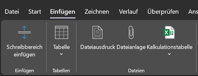 OneNote Dateien einfügen