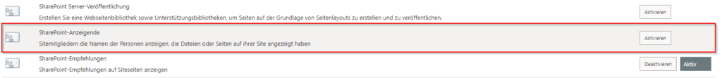 Feature SharePoint-Viewer