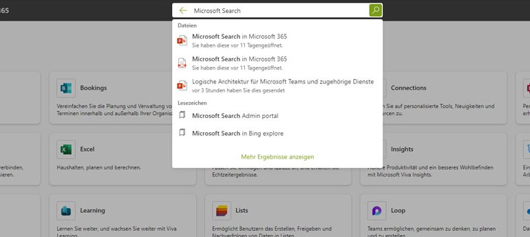 Mit Microsoft Search unternehmensweit intelligent und individuell suchen