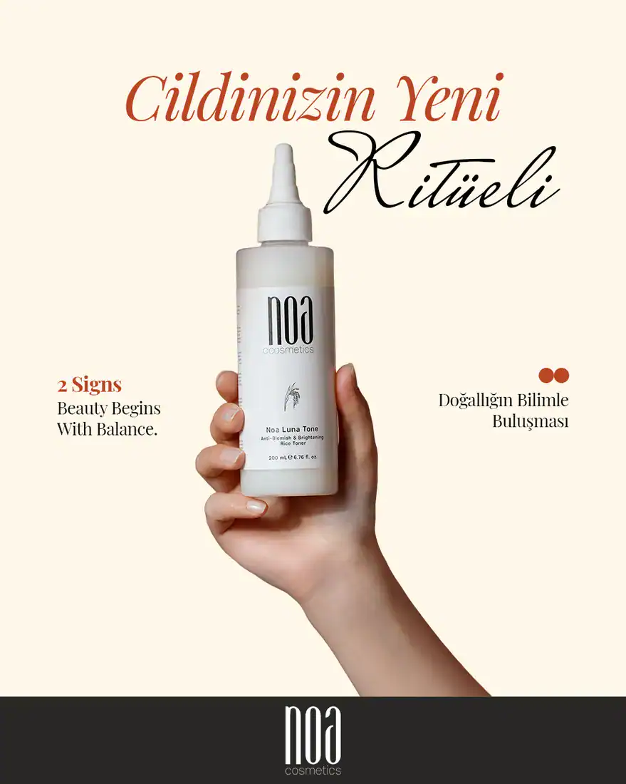 NOA Cosmetics tonik &uuml;r&uuml;n&uuml; i&ccedil;in tasarlanmış Instagram g&ouml;nderisi