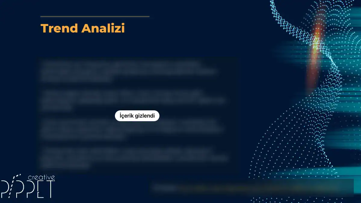 ClearBright sunumundan trend analizi sayfası