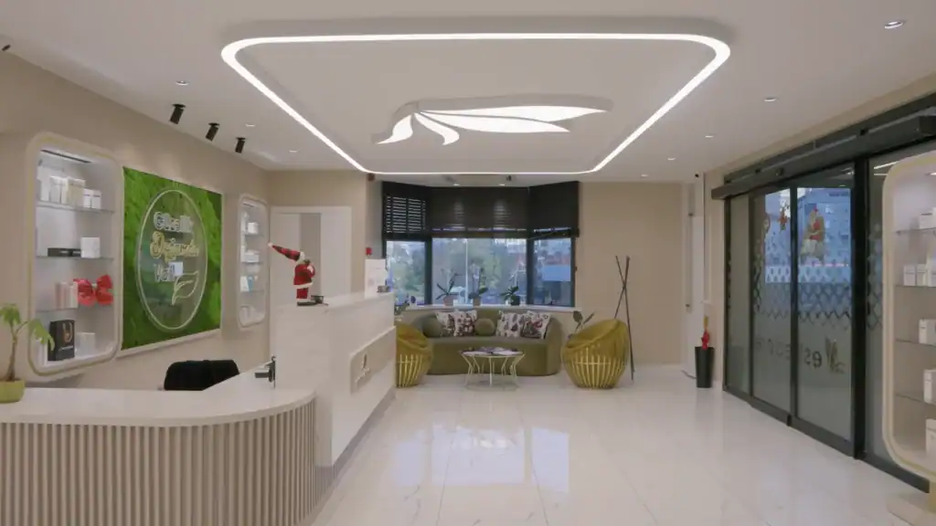 Estedore Maltepe klinik resepsiyon ve bekleme alanı, klinik tanıtım filmi
