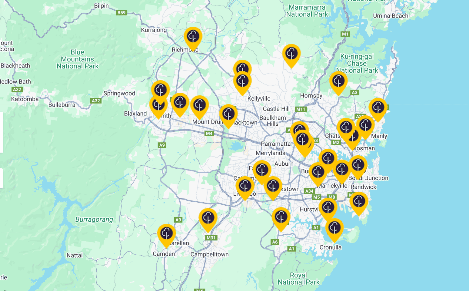 Parkruns in Sydney