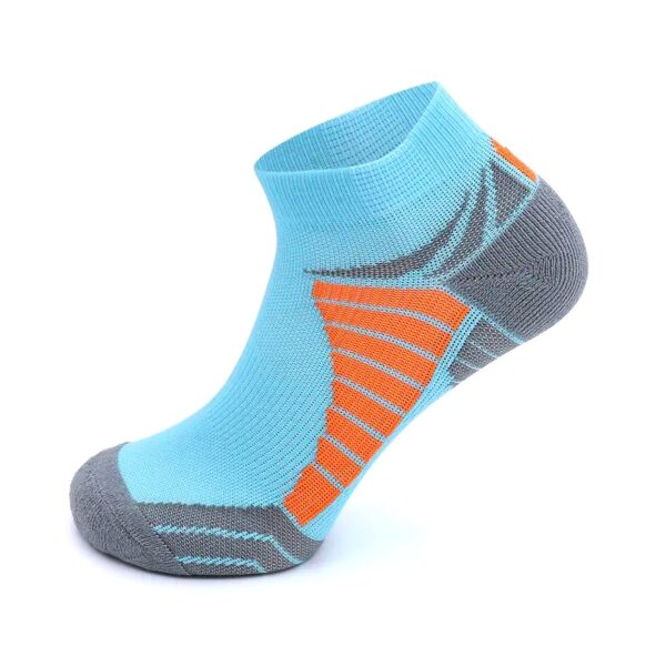 Blue Bright Stride Premium Ankle Socks