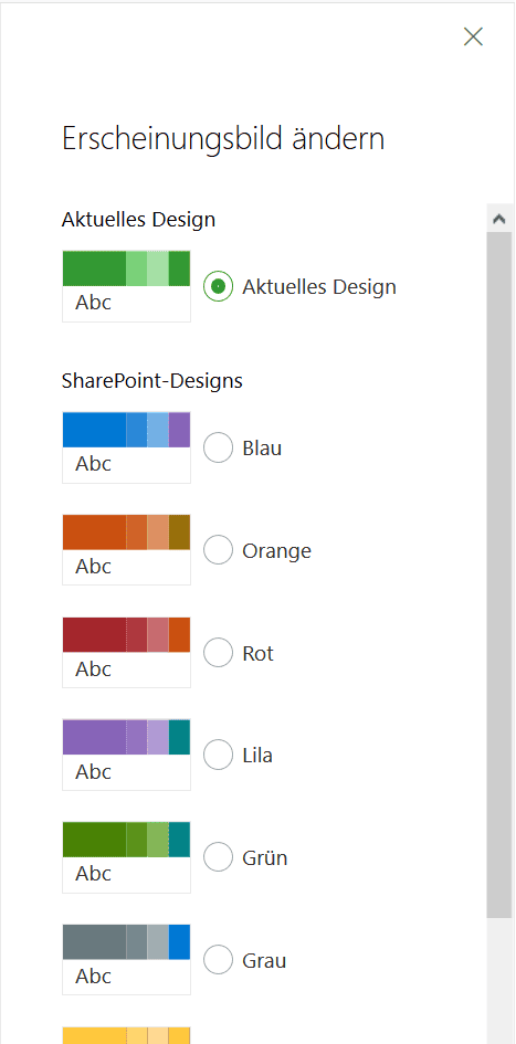 SharePoint Modern Sites Layout anpassen