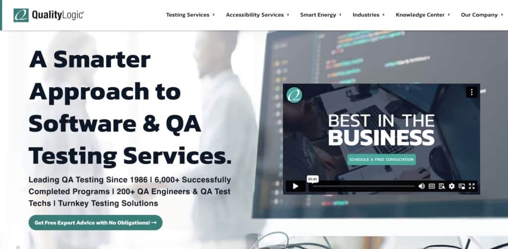 QualityLogic homepage: A Smarter Approach to Software & QA Testing Services