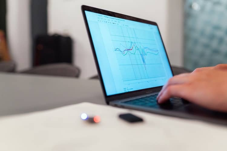 finance model on computer