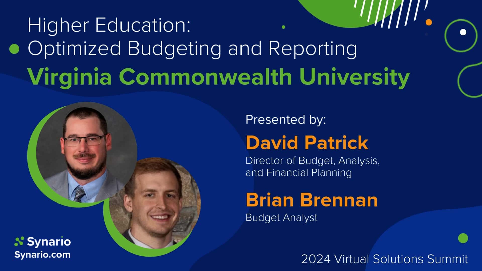 Optimized Budgeting and Reporting for Higher Education &ndash; 2024 Virtual Solutions Summit