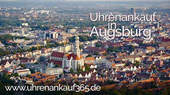 Uhrenankauf in Augsburg (Foto der Altstadt, Luftaufnahme)