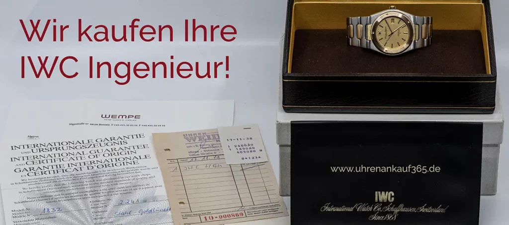 Abbildung einer IWC Ingenieur auf einer Original-Box
