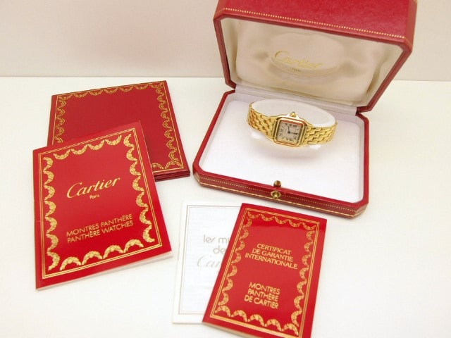 Cartier Panthere mit Original-Box und Unterlagen aus einem Uhrenankauf