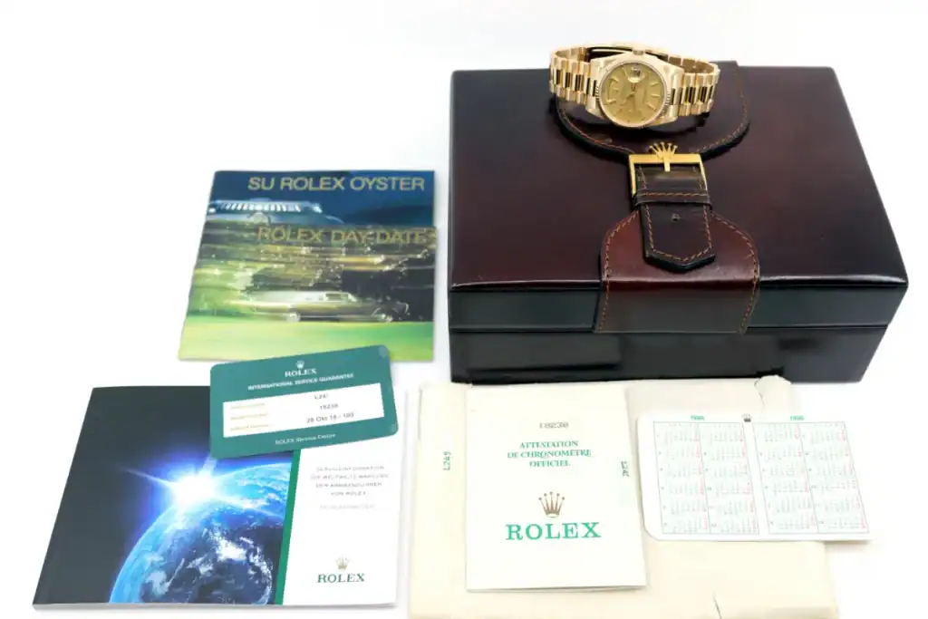 Goldene Day-Date im Komplettset aus einem Ankauf