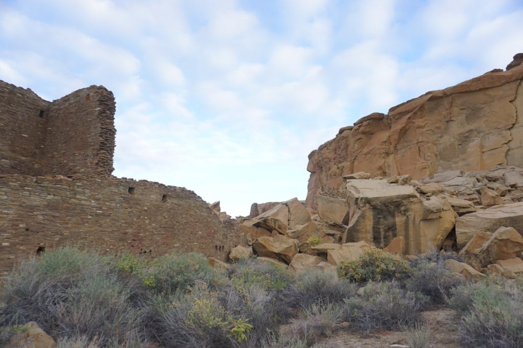 Chaco Culture National Historical Park Pueblo Bonito Ruins Wide View