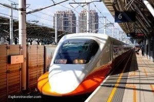 Taiwan travel by high speed rail train system