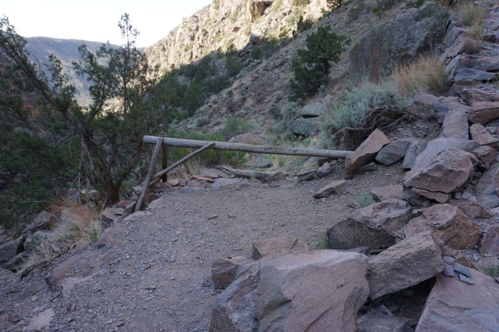 End of the falls trail,