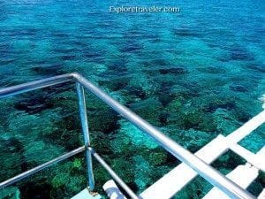 Snorkeling in the warm emerald waters of the Visayas in the Philippines