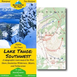 backcountry skiing Tahoe southwest map