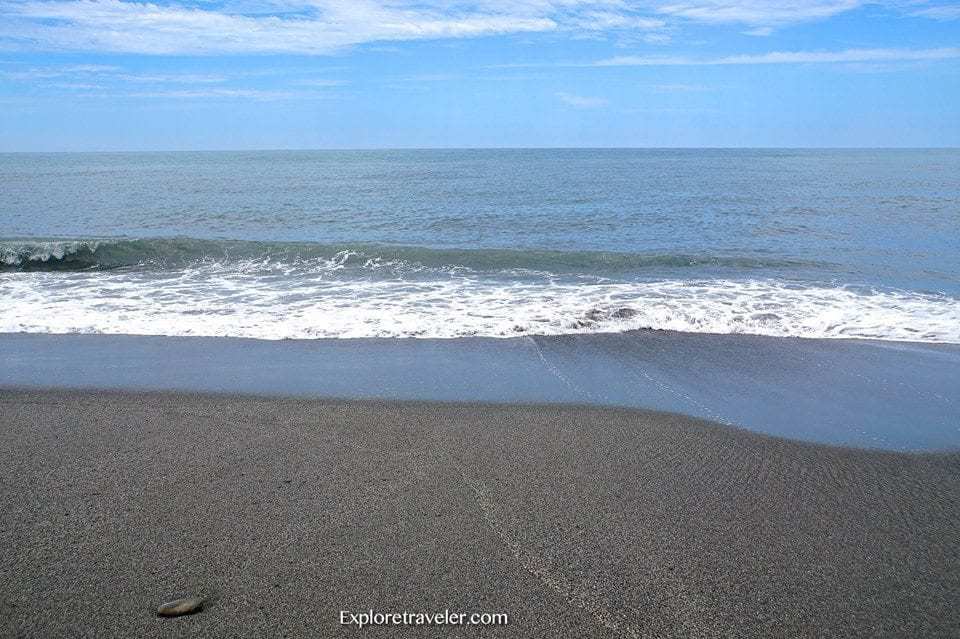 Pristine Volcanic Sand Beach in Taitung Taiwan