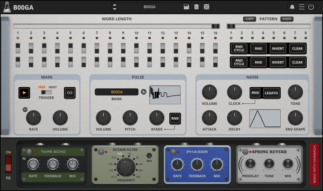 B00GA, Hainbach's Micro-Sound Rhythm Generator Plugin (VST, AU, AAX, iOS)