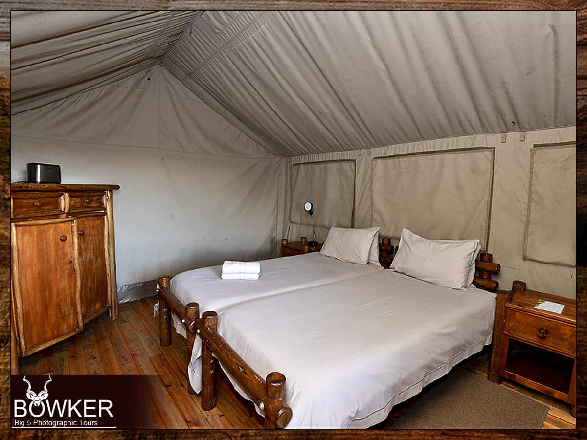 Inside of Addo tented camp.