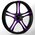 Discharge 21 x 3.25 Touch Of Color Purple Wheel