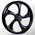 Rollin Touch Of Color Purple 21 x 3.25 Wheel