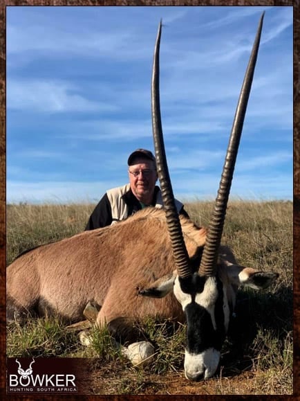42 inch gemsbok hunted with Nick Bowker.
