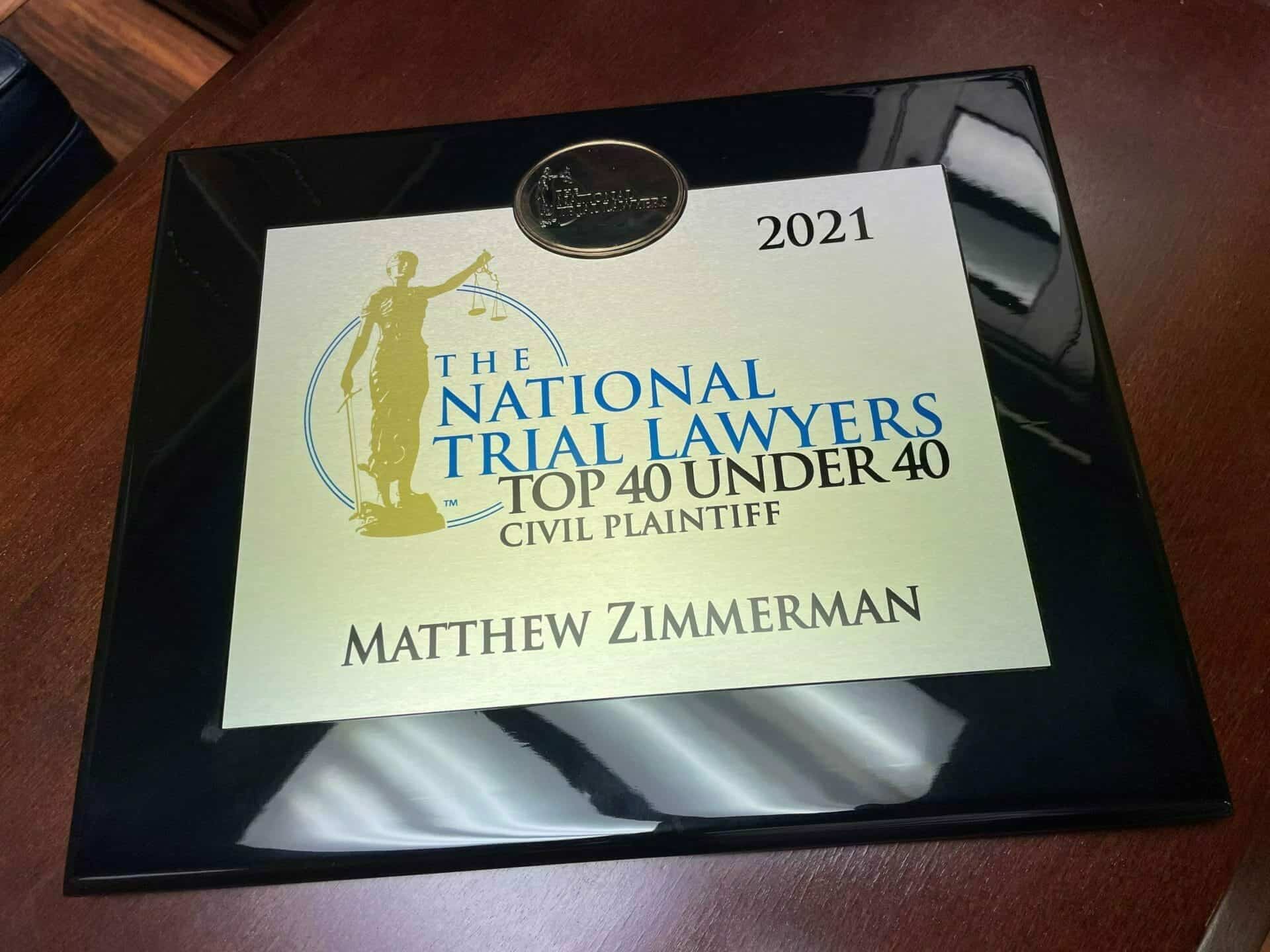 Matt Zimmerman Civil Plaintiff Honor