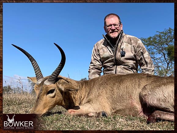 Africa hunting common reedbuck with Nick Bowker.