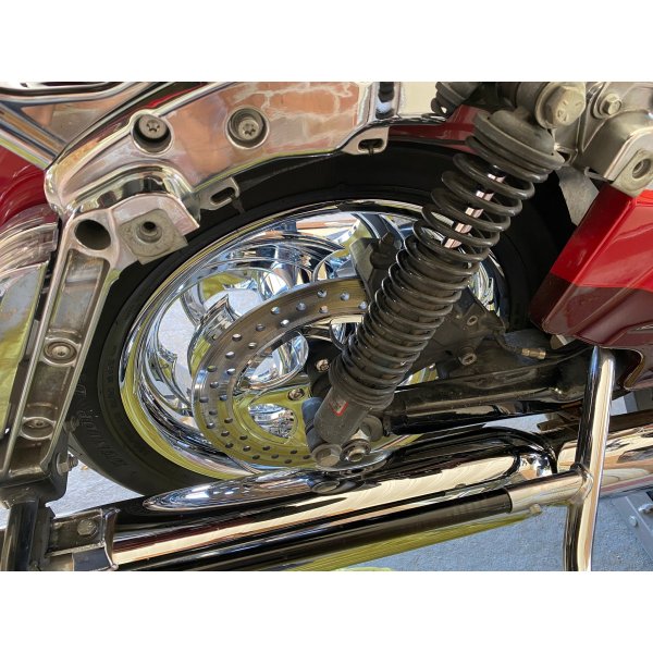 Swift Chrome wheel pulley and rotor Bagger 4