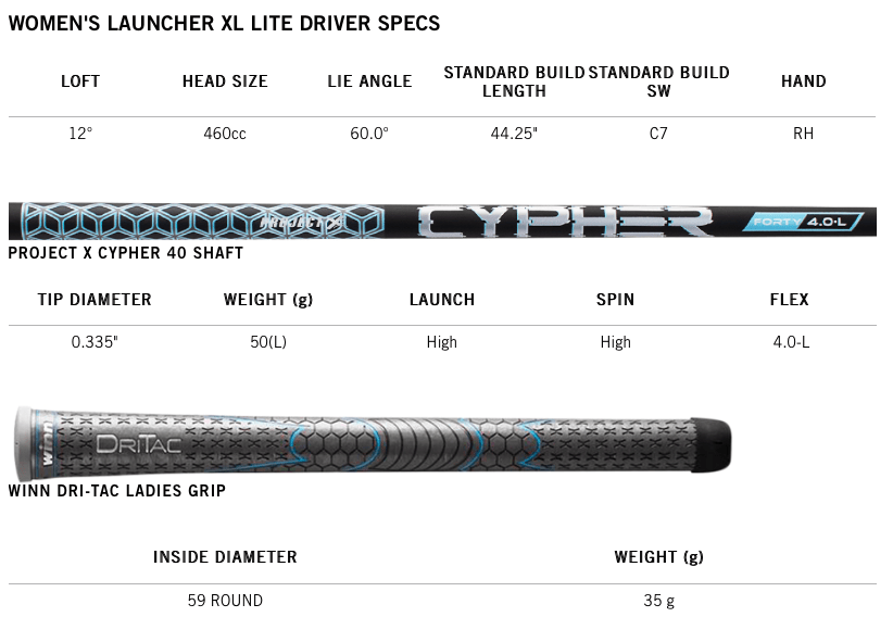 Specs Driver Cleveland Launcher XL Lite