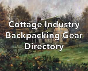 Cottage Backpacking Gear Directory
