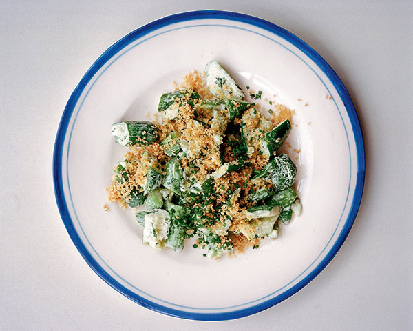 Smashed Cucumber Caesar