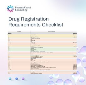 Checklist Drug Registration SFDA