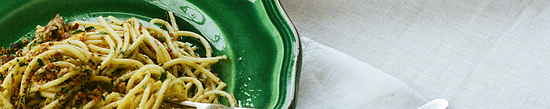 Citrus Mackerel Spaghetti with Pangrattato
