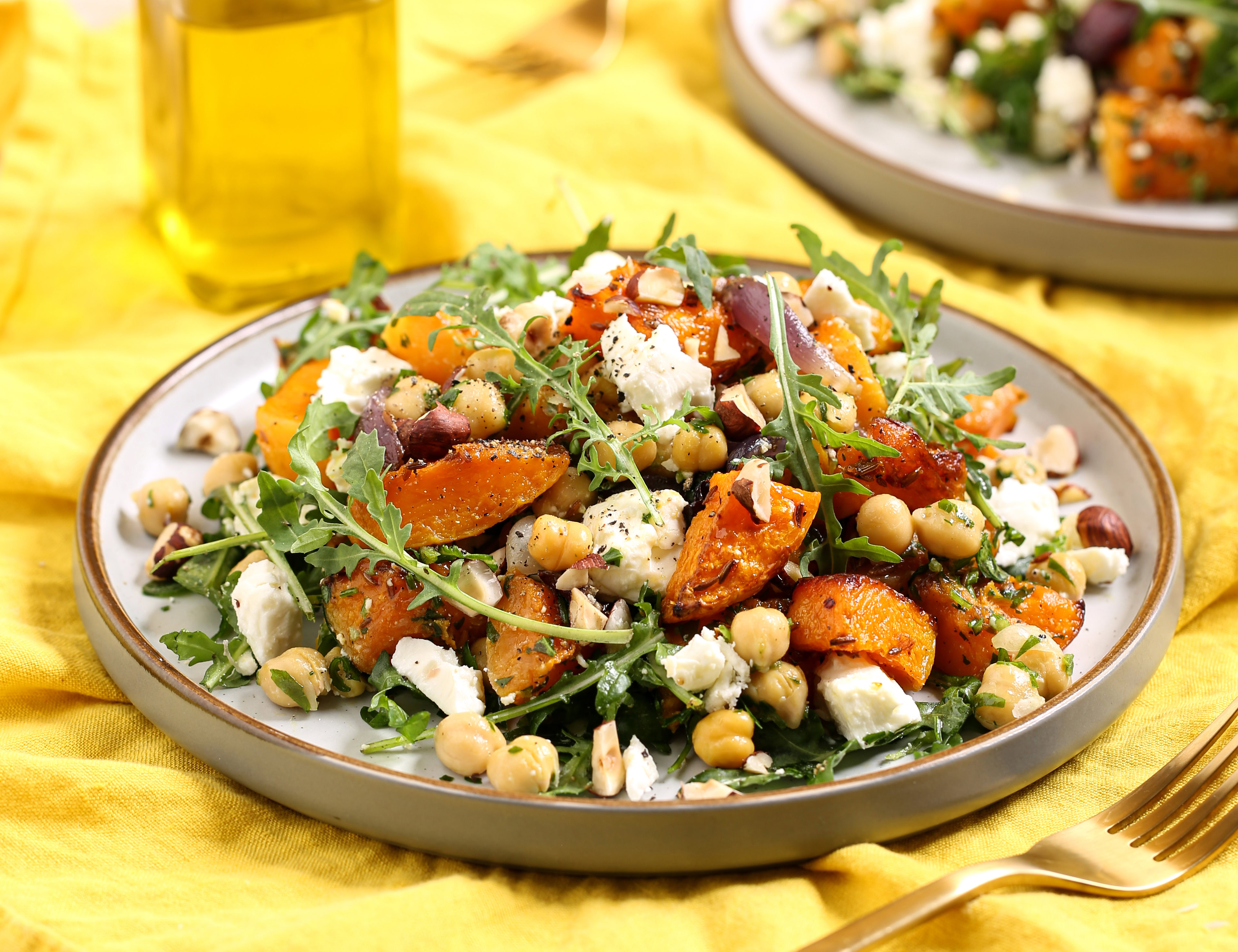 Roast Squash, Feta &amp; Chickpea Salad
