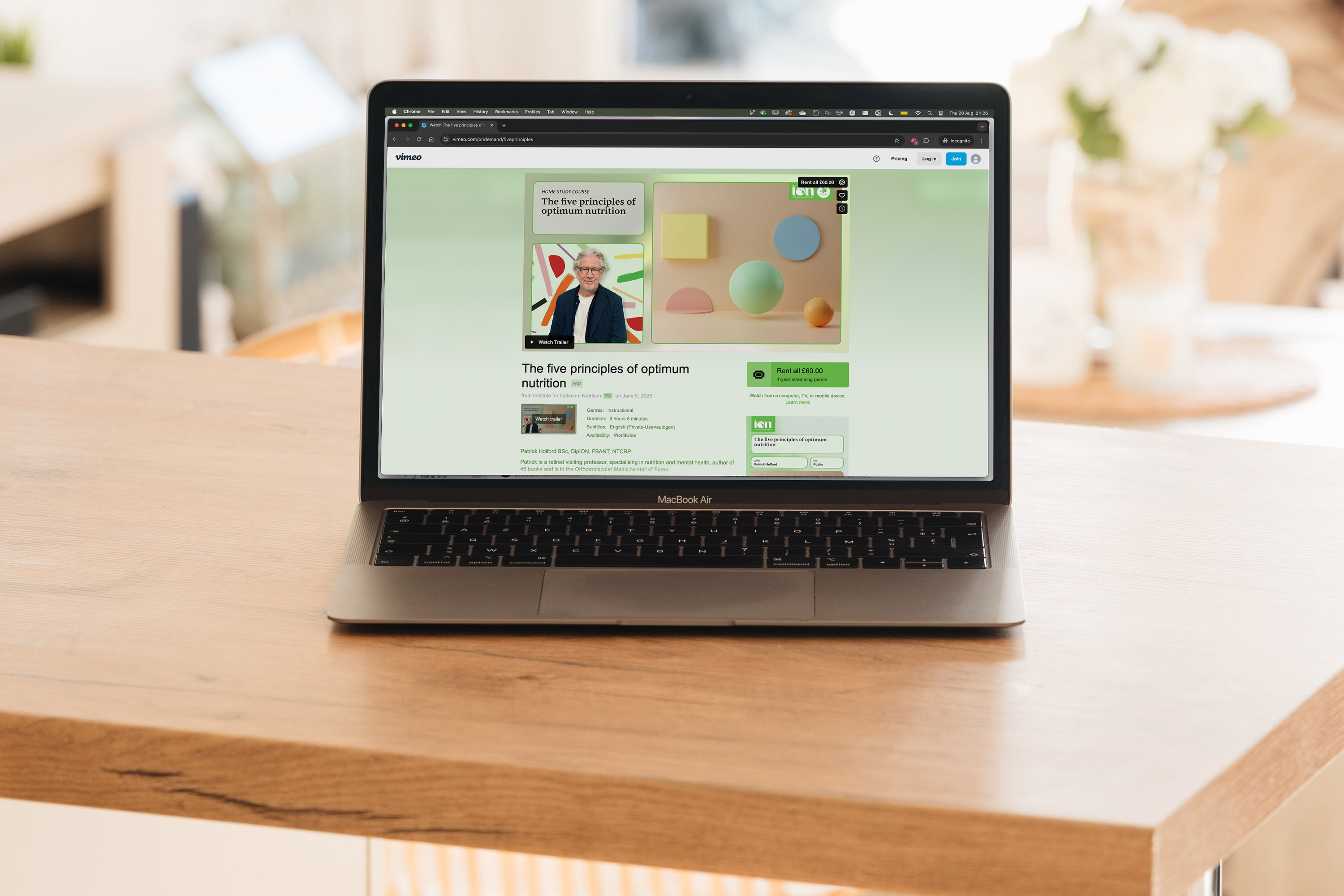 The five principles of optimum nutrition