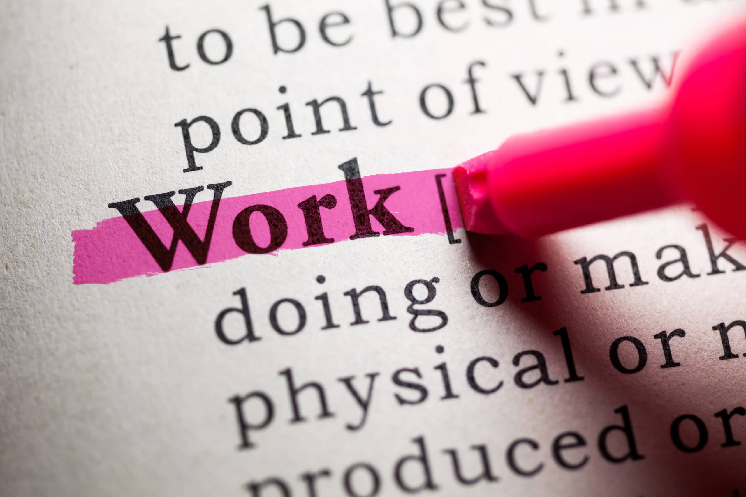 definition of the word work.