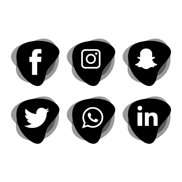 Social Media Icons Design Set 