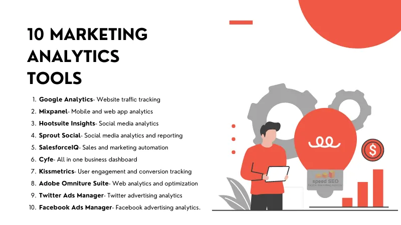 List of 10 marketing analytics tools