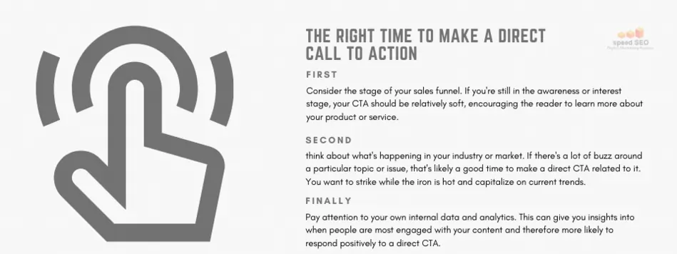 When is the Right Time to Make a Direct Call to Action?