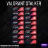 Valorant Twitch Panels - Stalker Edition, das komplette Set