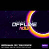 Offline screen animated for the Black Hole Stream Bundle for Twitch, YouTube and Facebook